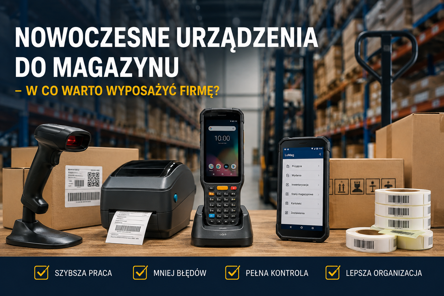 Nowoczesne urządzenia do magazynu – w co warto wyposażyć firmę?